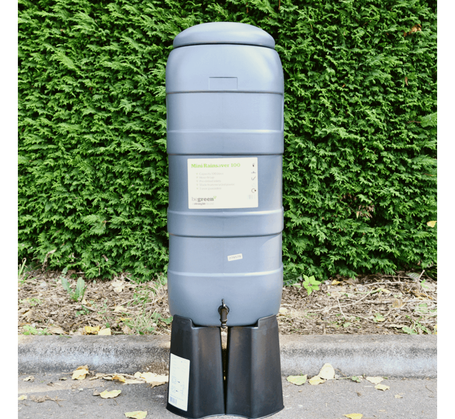 Regenton Rainsaver Antraciet 100 liter + Voet
