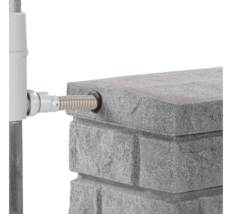 Rocky Muurton - 400 liter - Antraciet & Zandbeige