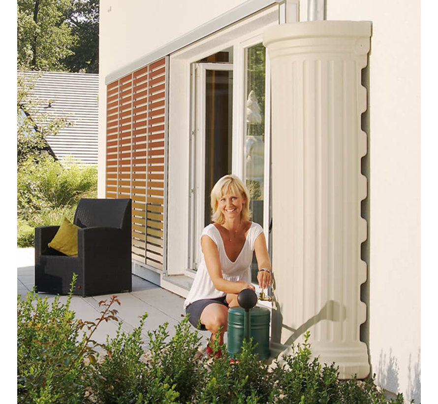 Regenton Column Muur - 550 liter - Zandbeige