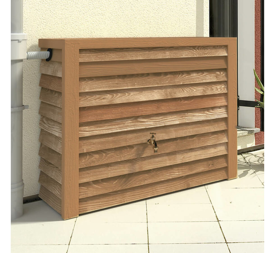 Garantia Regenton Woody - Houtlook 350 liter lichtbruin