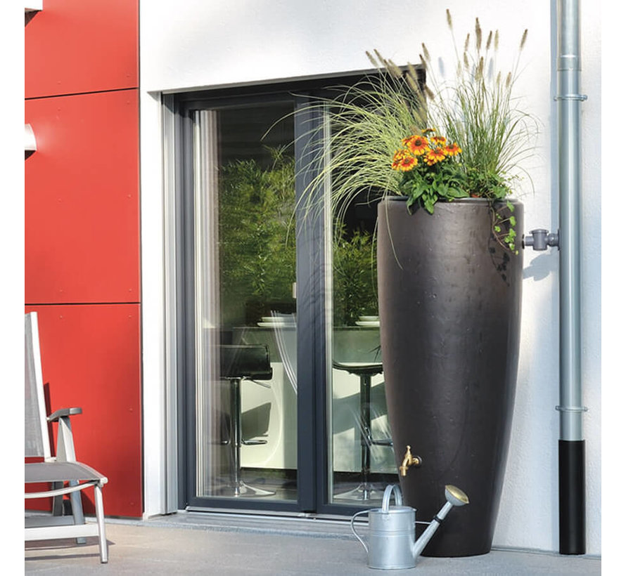 Regenton + Plantenbak 2 in 1 Mokka 300 liter