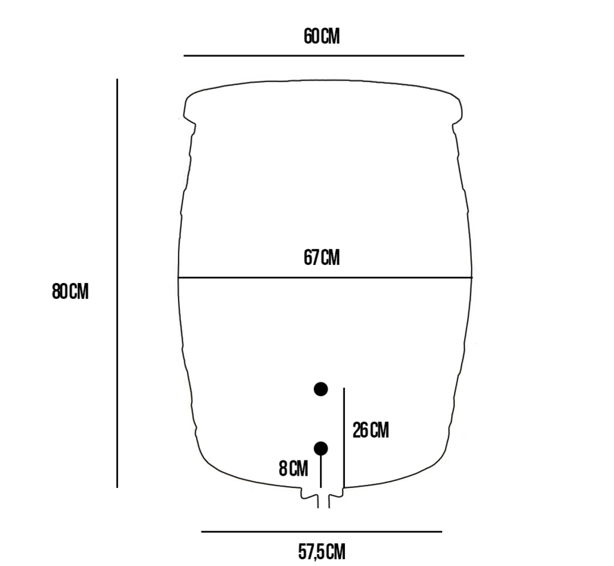 Regenton Roto 240 liter