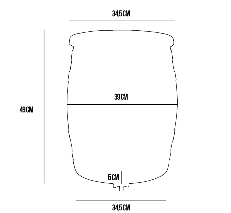 Regenton Roto 50 liter