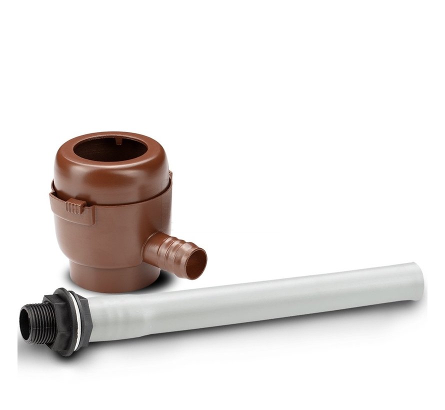 Regenton Vulautomaat - 50 / 60 mm - Bruin