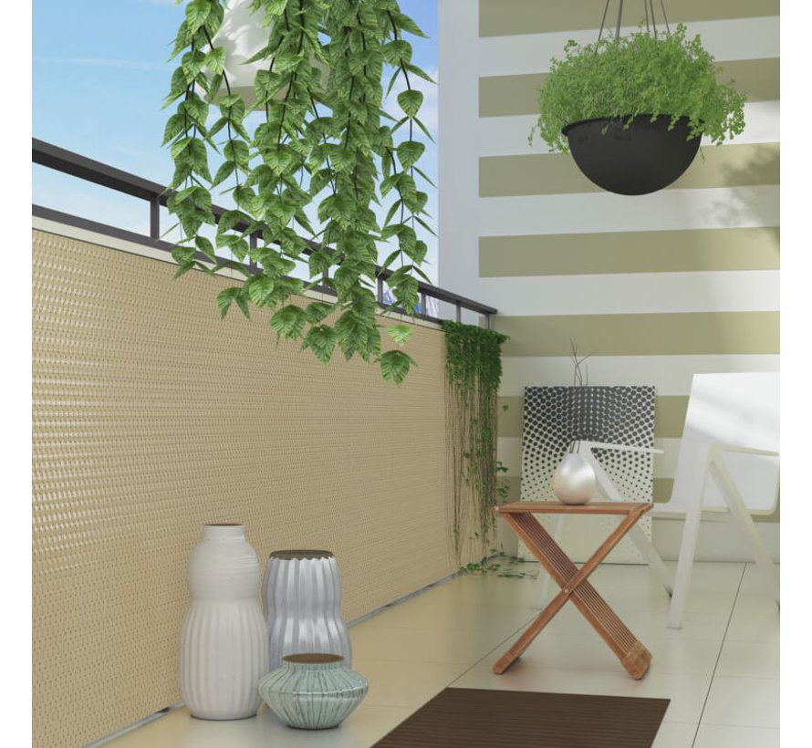 Balkonscherm - Crème