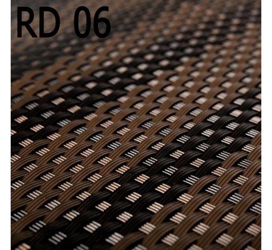 Balkonscherm Bruin & Zwart - 0,9 x 5 meter - PE - 4-seizoens