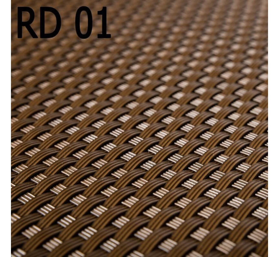 Balkonscherm Walnoot bruin - 0,9 x 5 meter - PE