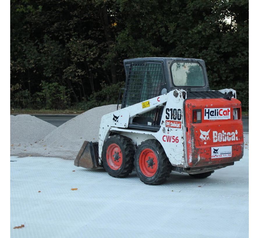 Pallet Grindplaten Wit 120 x 80 cm + onderdoek - 75 stuks