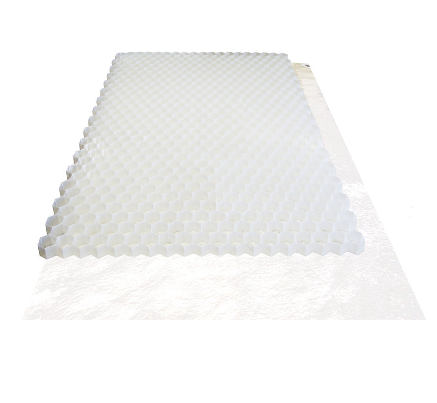 Pallet Grindplaten Wit 120 x 80 cm + onderdoek - 75 stuks