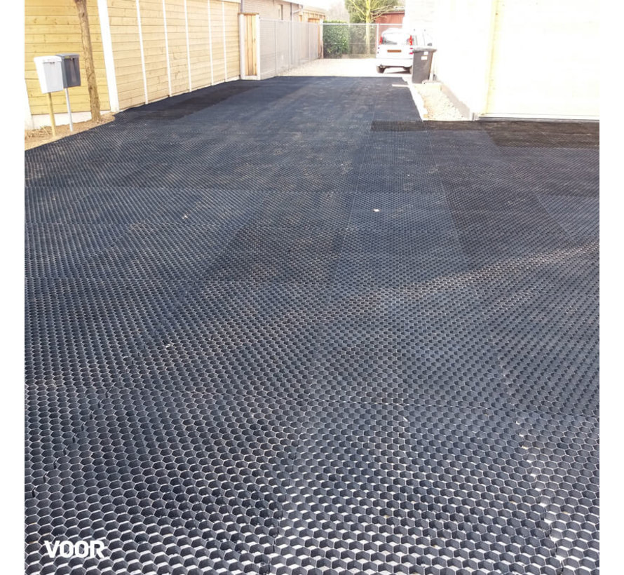 Pallet Grindplaten Zwart - 120 x 80 cm + Onderdoek- 75 stuks