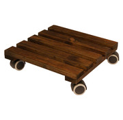 Dörner + Helmer Plantentrolley Lounge 30 x 30 cm - Donker Gebeitst