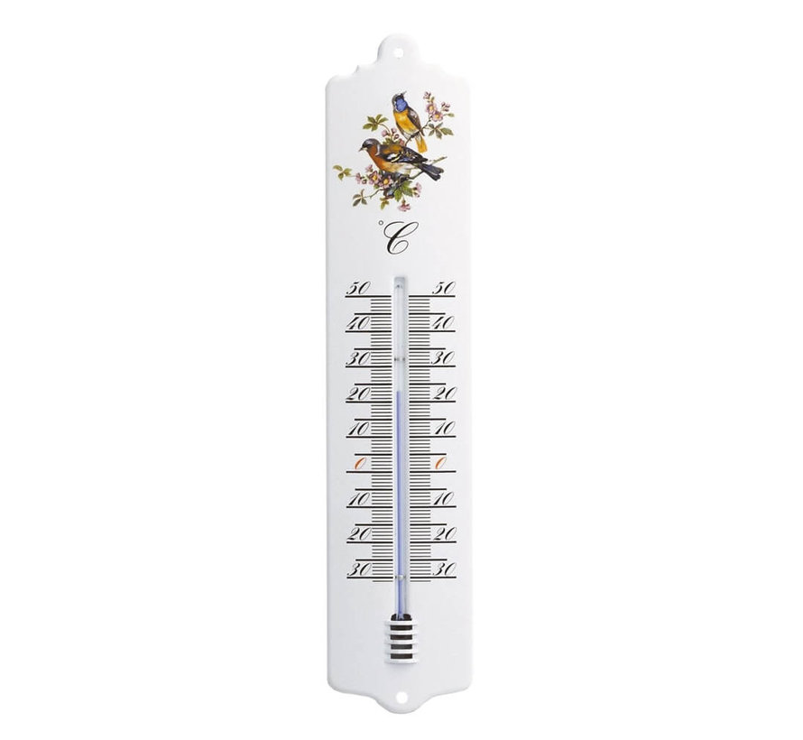 Thermometer - 32,5 cm - Metaal - Vogel