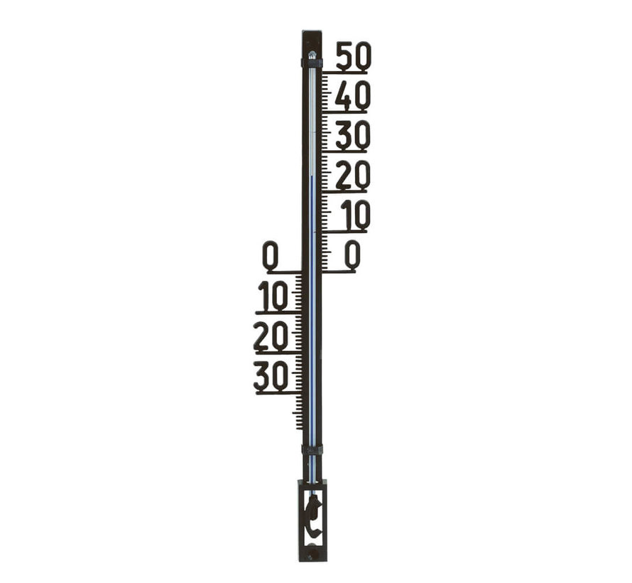 Thermometer Kunststof - 27,5 cm - Zwart