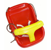 Hermic Baby Schommel Kunststof + Touw - Rood