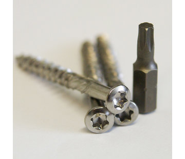 Meuwissen Agro Vlonderschroeven 5,0 x 50 mm - RVS 150 stuks + 2 bitjes