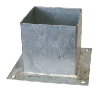 Meuwissen Agro Plaatpaalhouder 145 x 145 mm Thermisch Verzinkt