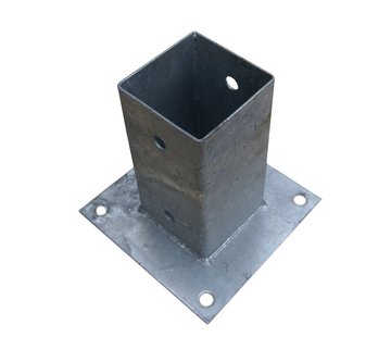 Meuwissen Agro Plaatpaalhouder - Thermisch Verzinkt - 71 x 71 mm