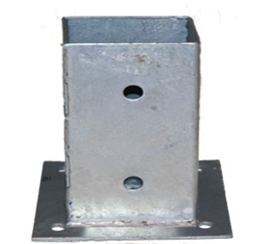 Plaatpaalhouder - Thermisch Verzinkt - 90 x 90 mm