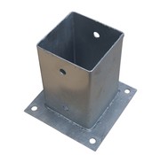 Meuwissen Agro Plaatpaalhouder - Thermisch Verzinkt - 90 x 90 mm