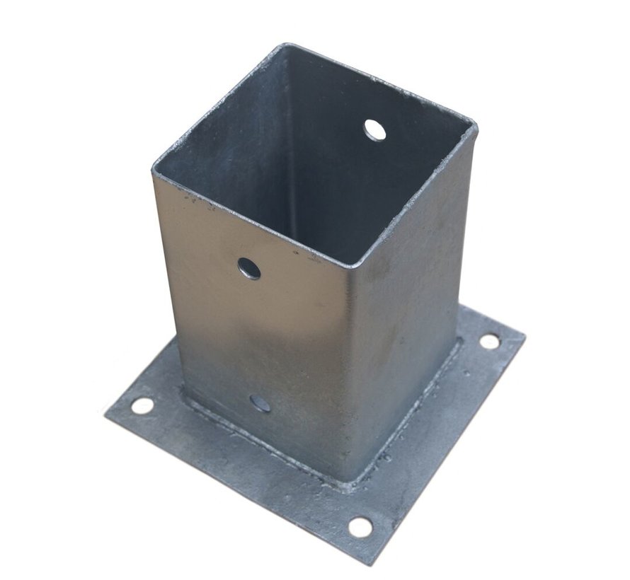 Plaatpaalhouder - Thermisch Verzinkt - 90 x 90 mm