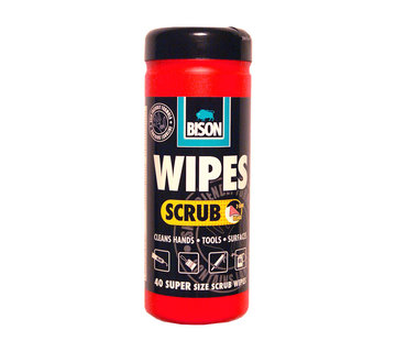 Bison Bison Wipes Scrub - 40 stuks