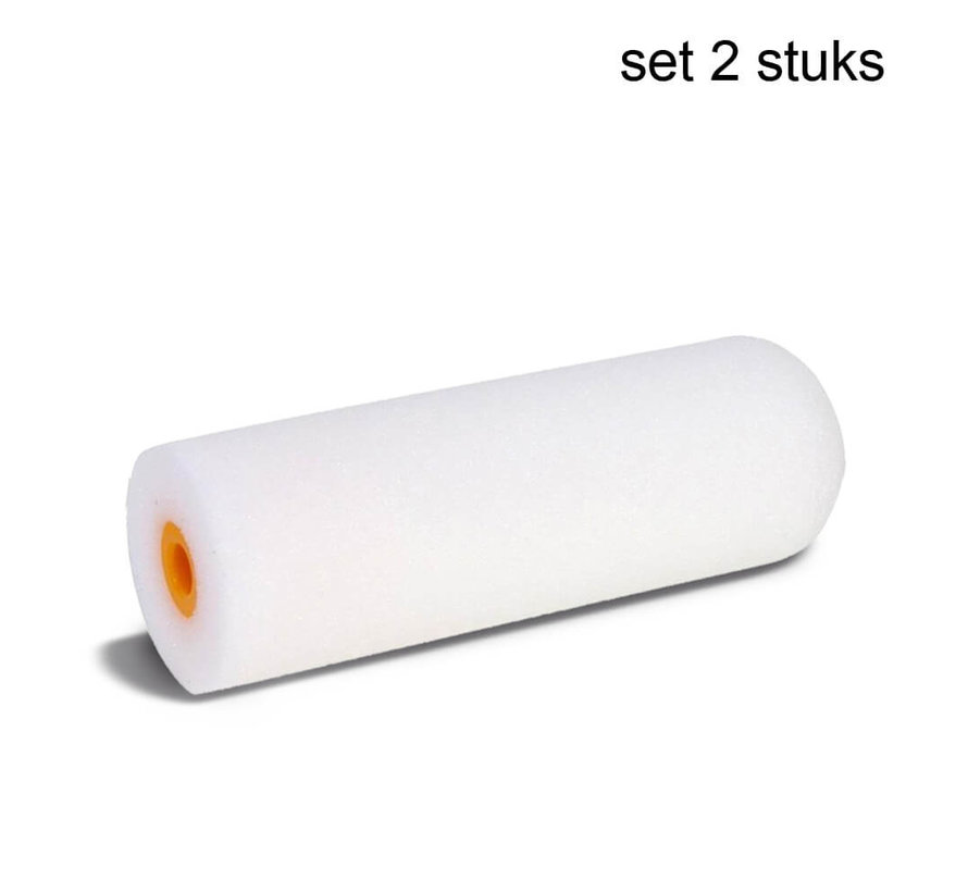 Lakrol schuim - Afgerond 10 cm - ø 15 mm - 2 stuks