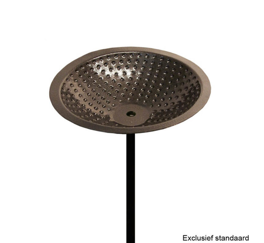 Vogelbadje tinkleurig Metaal - Ø 20 cm