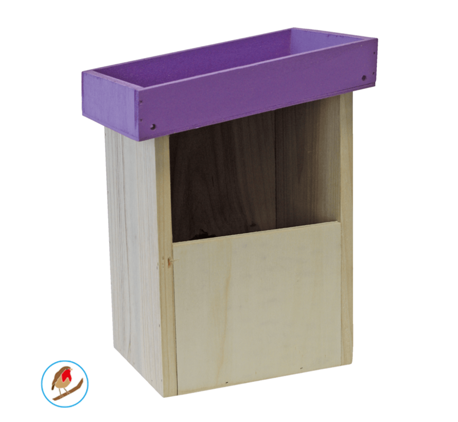 Vogelhuis - Roodborstje - Paars