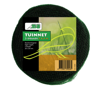 Meuwissen Agro Vogelnet - Tuinnet - 2 Draads - 5 x 4 meter