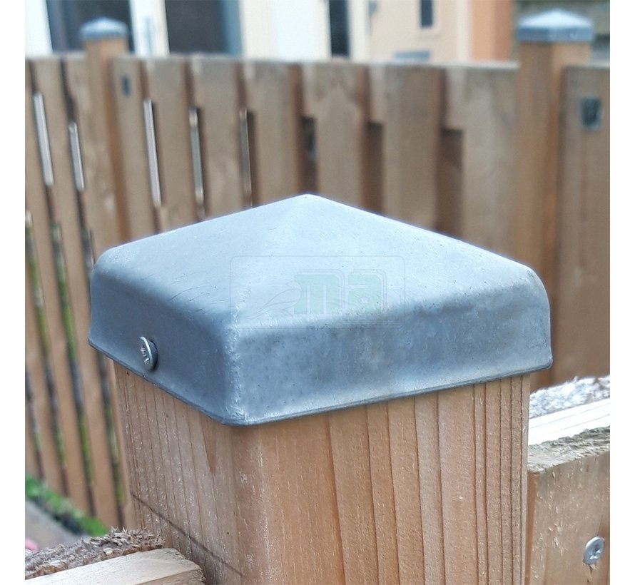 Paalornament Afdekkap gegalvaniseerd 70 x 70 mm