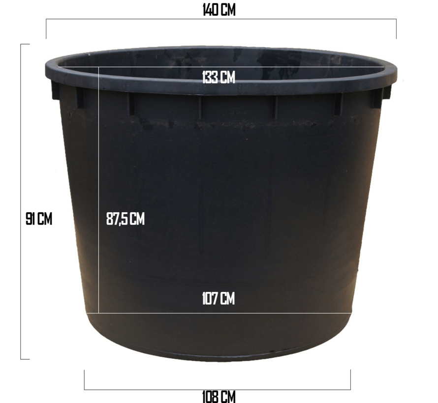 Boomkuip 1000 liter (ø 140 x 90 cm)