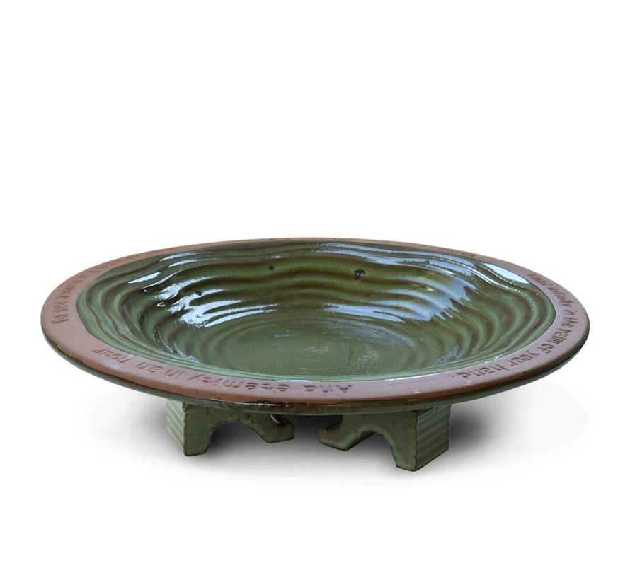 Vogelbad Echo - Groen