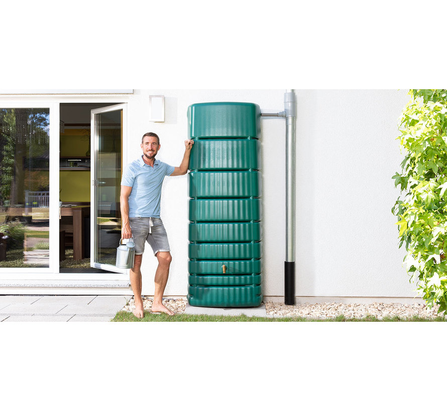 Regenton Slim Groen 650 liter
