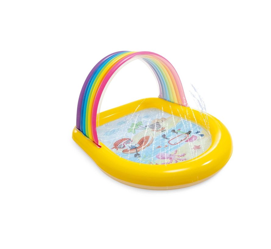 Kinderzwembad - Regenboog met sproeiers