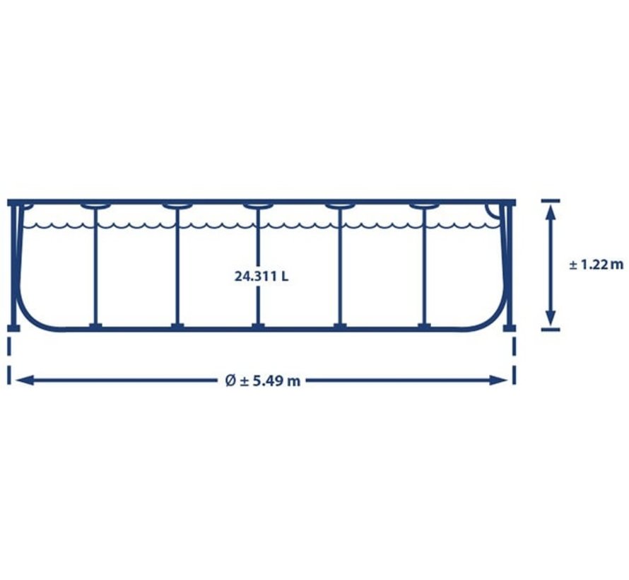 Intex Zwembad - Prism Frame - 549  x 122 cm