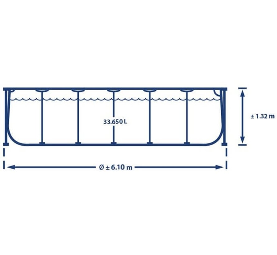 Intex Prism Frame zwembad 610 x 132 cm