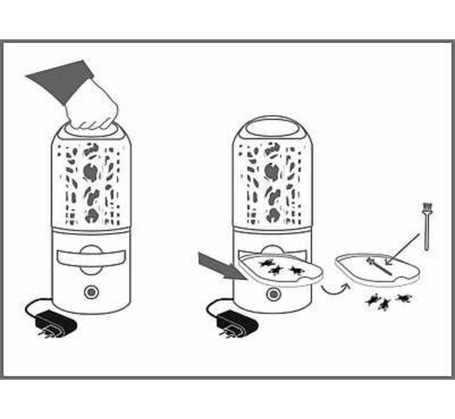 Mobiele insectenlamp - 4W - LED