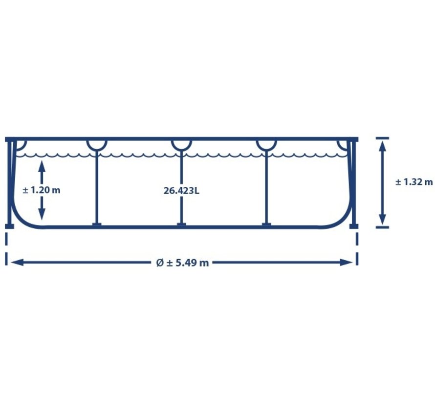 Intex Ultra XTR Frame zwembad - 549 x 132 cm