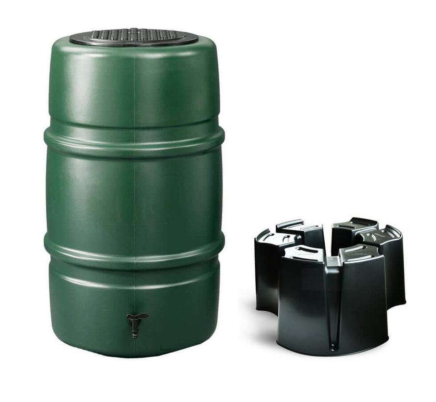 Regentonset Harcostar - 227 Liter Groen + Voet