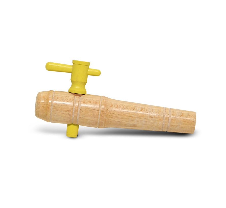 Houten Regenton Kraan - Klein 21,5 cm - ø 2,8 - 4,0 cm