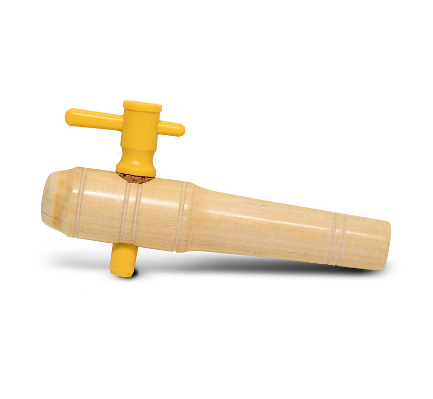 Houten Regenton Kraan - Middel 22,5 cm - ø 3,2 - 4,5 cm