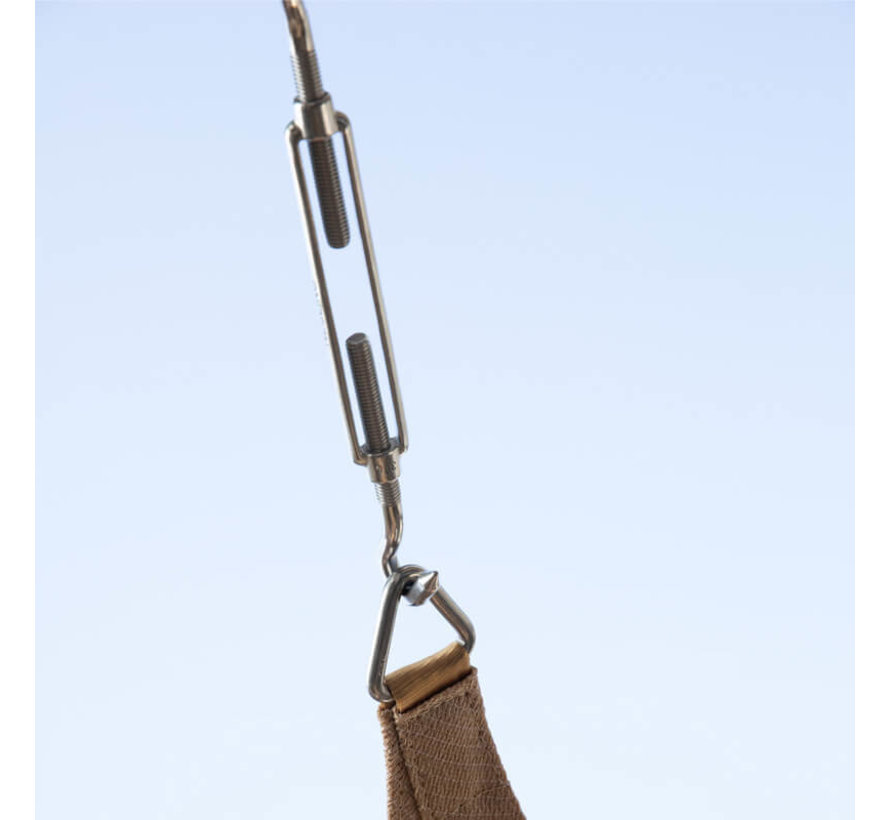 Bevestigingsset Schaduwdoek - Driekhoek - 2 x muur en 1 x paal