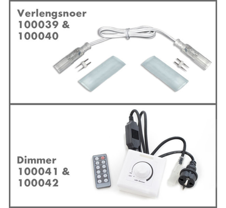 Accessoires voor 230V LED Lichtslang