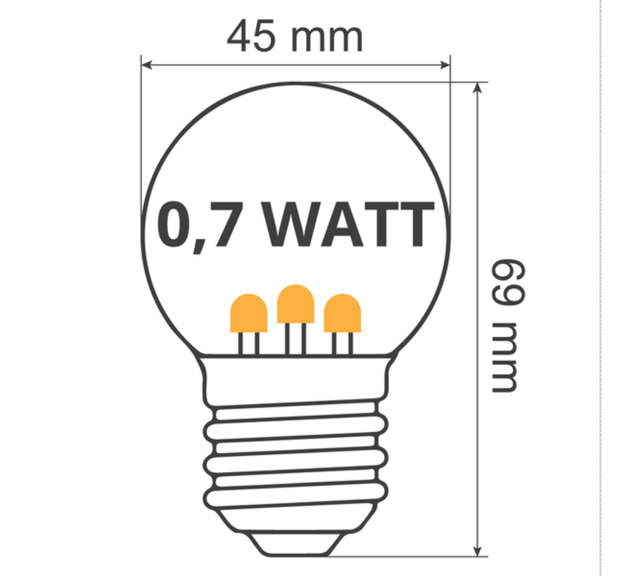 Lichtslinger verlichting - Warm wit