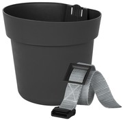 Geli Bloempot Conny - 16 cm - Antraciet