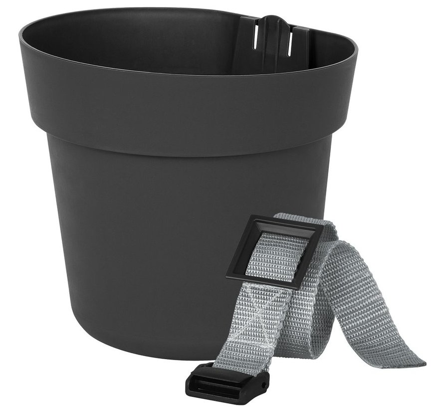 Bloempot Conny - 16 cm - Antraciet