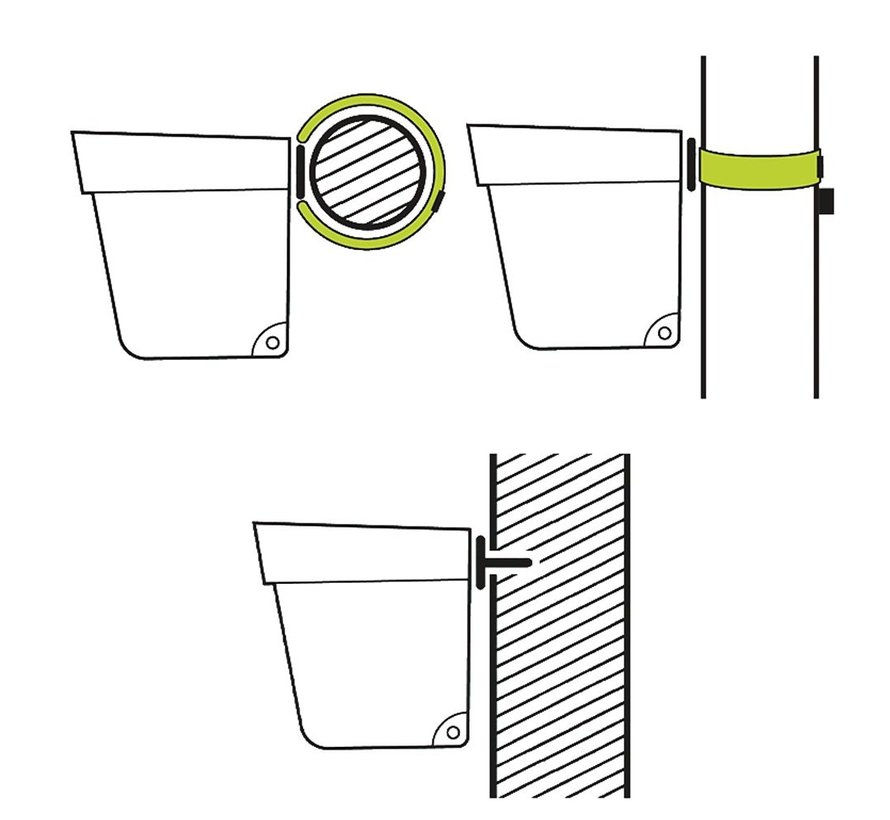 Bloempot Conny - 16 cm - Steengrijs