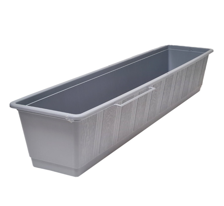 Balkonbak 80 cm - Steengrijs
