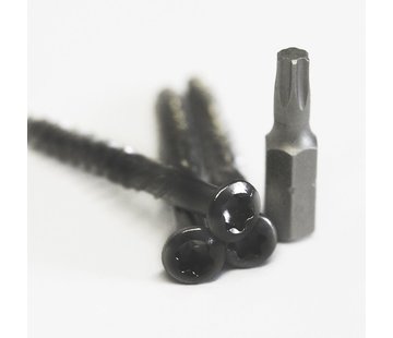 Meuwissen Agro Hardhoutschroef RVS - Zwart - 5,0 x 50 mm - 150 stuks