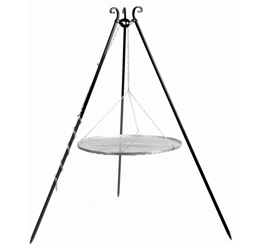 Driepoot Barbecue - 180 cm + RVS Grillrooster